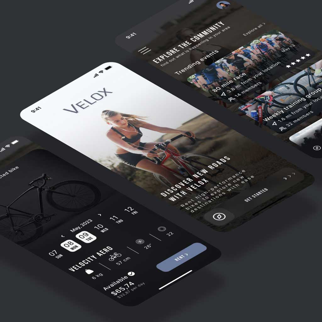 Usability und Appdesign für Biking App