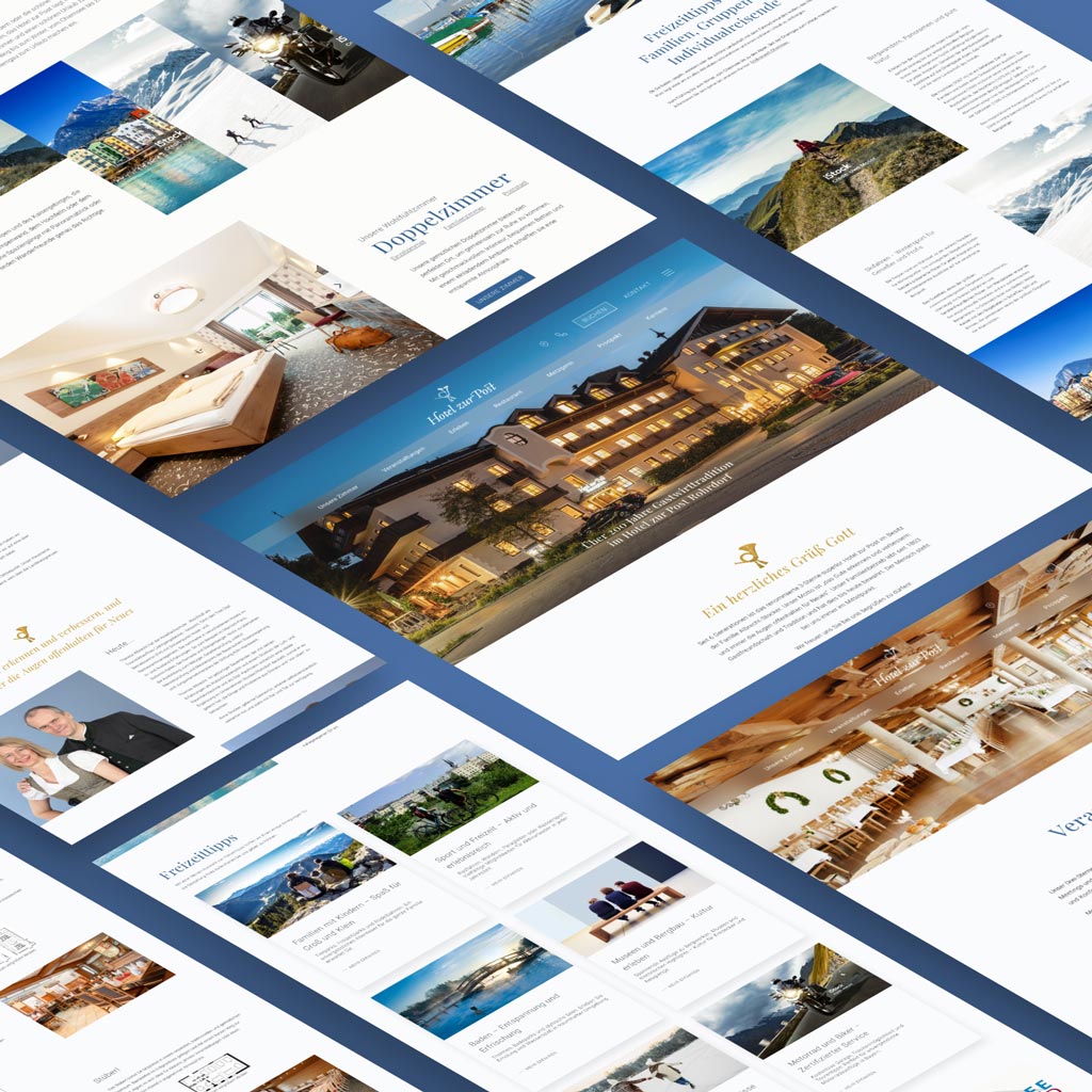 Projekt Hotel zur Post - Webdesign und Programmierung bei Rosenheim